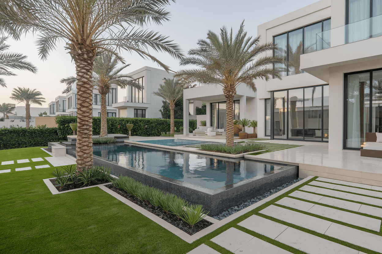 Modern residential landscape design